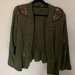1X Torrid Embellished Military Jacket